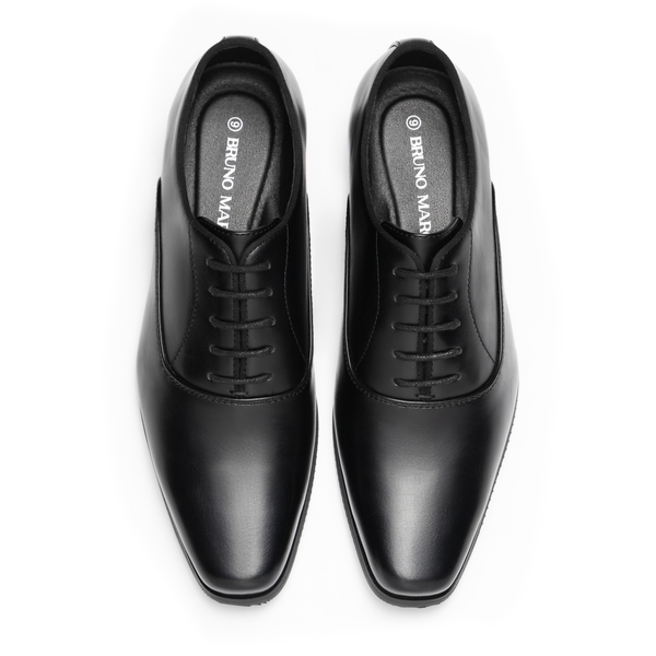Men's Square-Toe Classic Oxfords - BLACK - 2