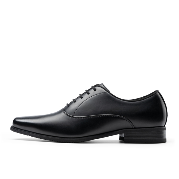 Men's Square-Toe Classic Oxfords - BLACK - 1