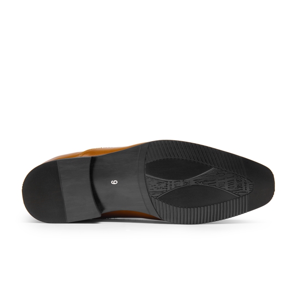 Men's Square-Toe Classic Oxfords - BLACK - 4