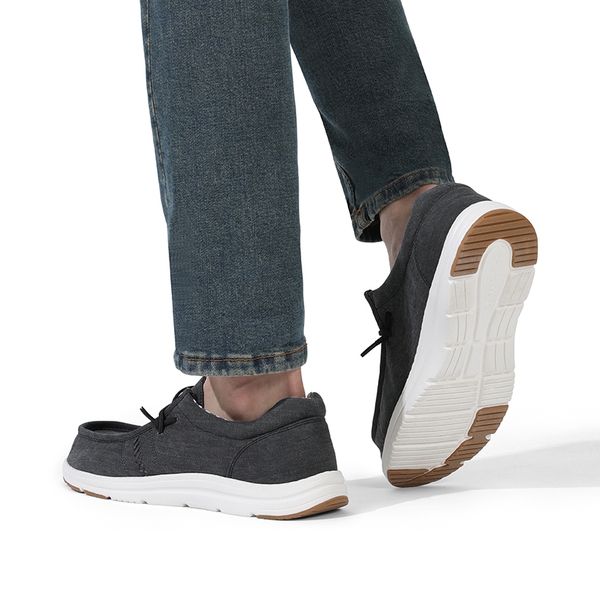 Men's Lightweight Casual Slip-On Loafers - BLACK - 7