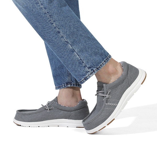 Men's Lightweight Casual Slip-On Loafers - GREY - 6