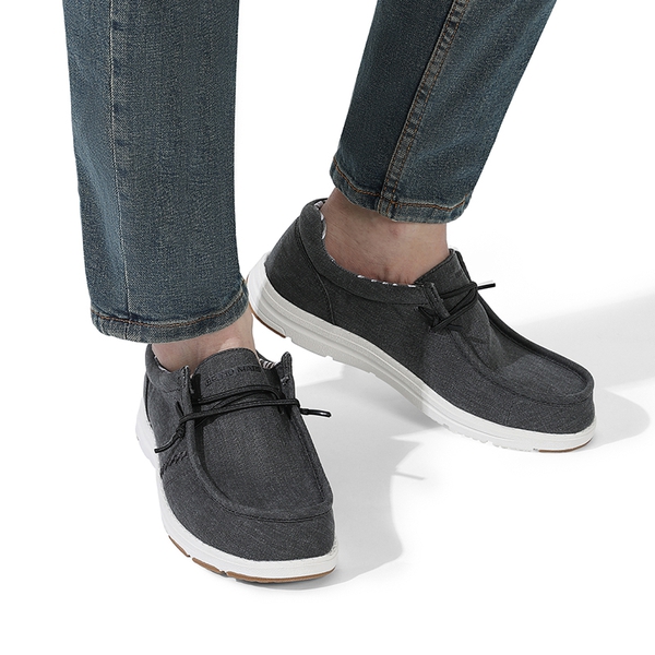 Men's Lightweight Casual Slip-On Loafers - BLACK - 5