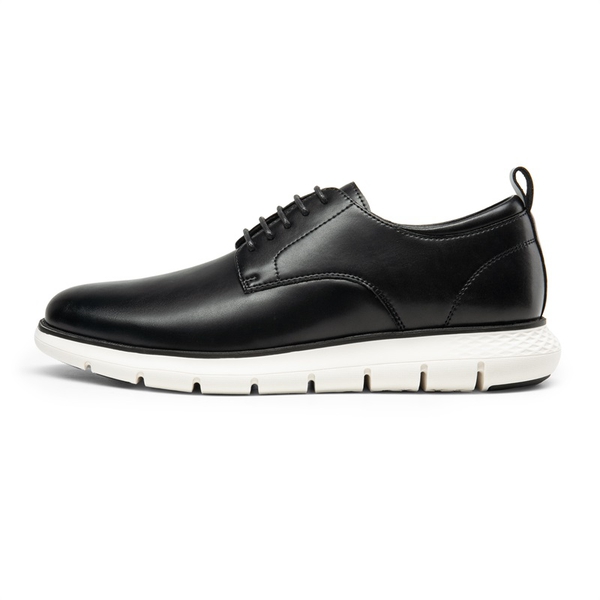 Men’s Fashion Breathable Oxford Sneakers - BLACK - 1