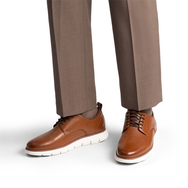 Men’s Fashion Breathable Oxford Sneakers - BROWN - 6