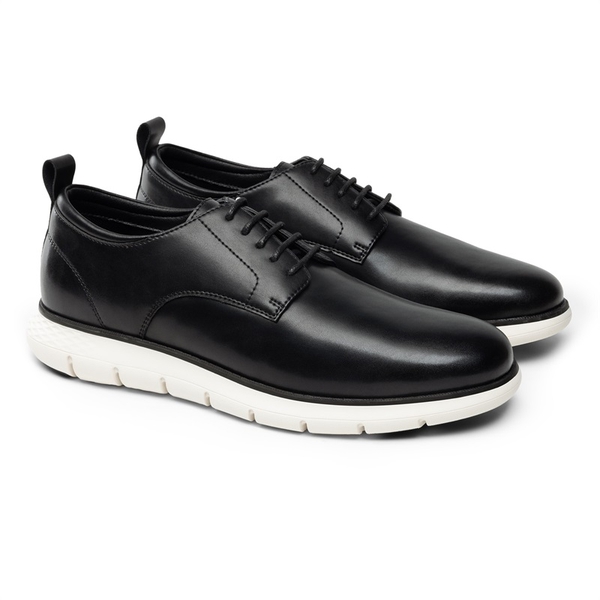Men’s Fashion Breathable Oxford Sneakers - BLACK - 2