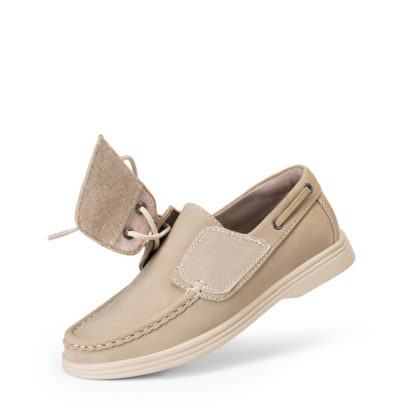 Boys' Lace-Up Boat Loafers - KHAKI - 4