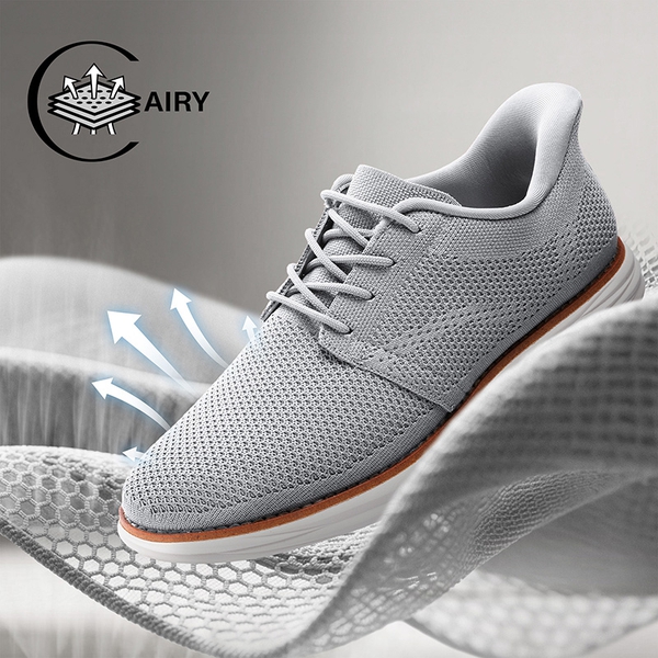 [EZFlex GlideLite] Men's Comfortable Breeze Walking Shoes - GREY - 3