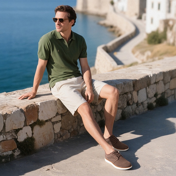 [EZFlex GlideLite] Men's Comfortable Breeze Walking Shoes - LIGHT BROWN - 2