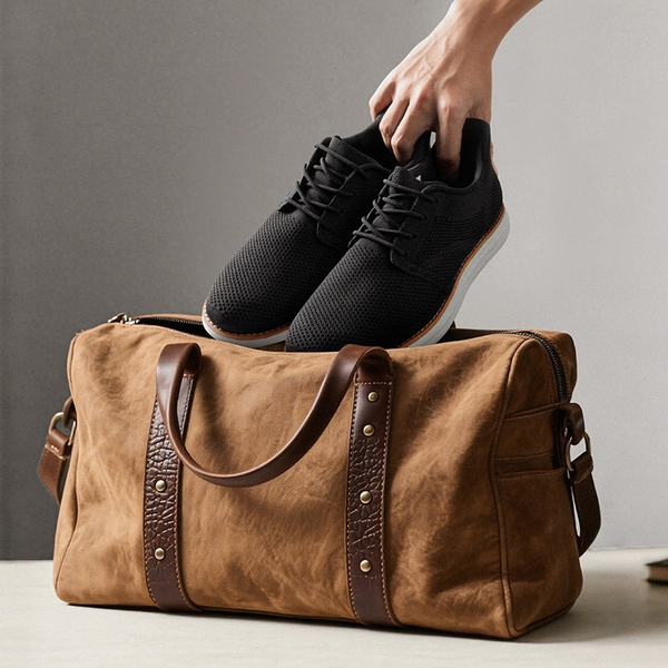 [EZFlex GlideLite] Men's Comfortable Breeze Walking Shoes - BLACK - 7