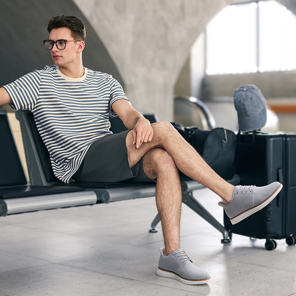 [EZFlex GlideLite] Men's Comfortable Breeze Walking Shoes - GREY - 2