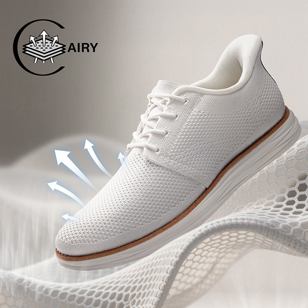 [EZFlex GlideLite] Men's Comfortable Breeze Walking Shoes - WHITE - 3