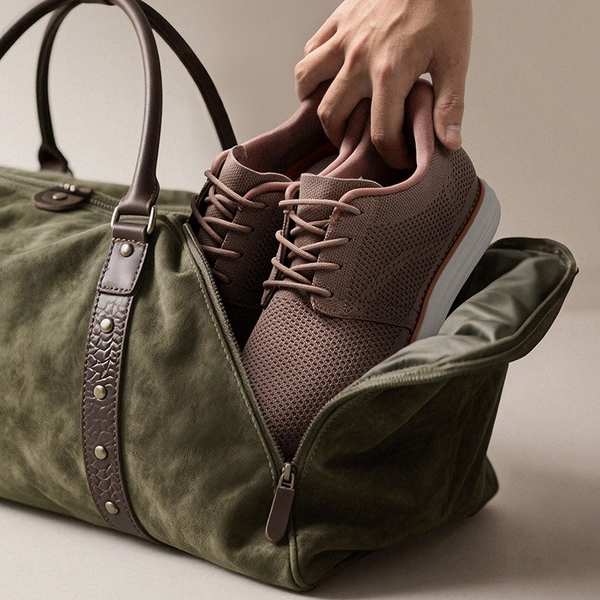 [EZFlex GlideLite] Men's Comfortable Breeze Walking Shoes - LIGHT BROWN - 7