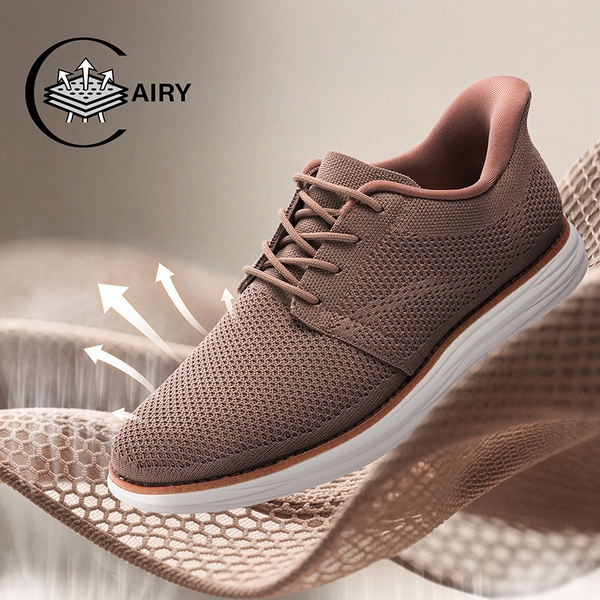 [EZFlex GlideLite] Men's Comfortable Breeze Walking Shoes - LIGHT BROWN - 3