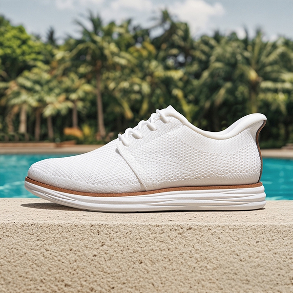 [EZFlex GlideLite] Men's Comfortable Breeze Walking Shoes - WHITE - 1