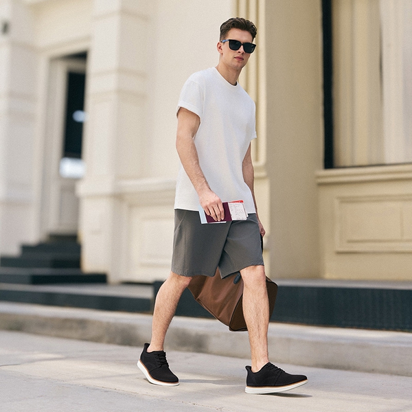 [EZFlex GlideLite] Men's Comfortable Breeze Walking Shoes - BLACK - 2