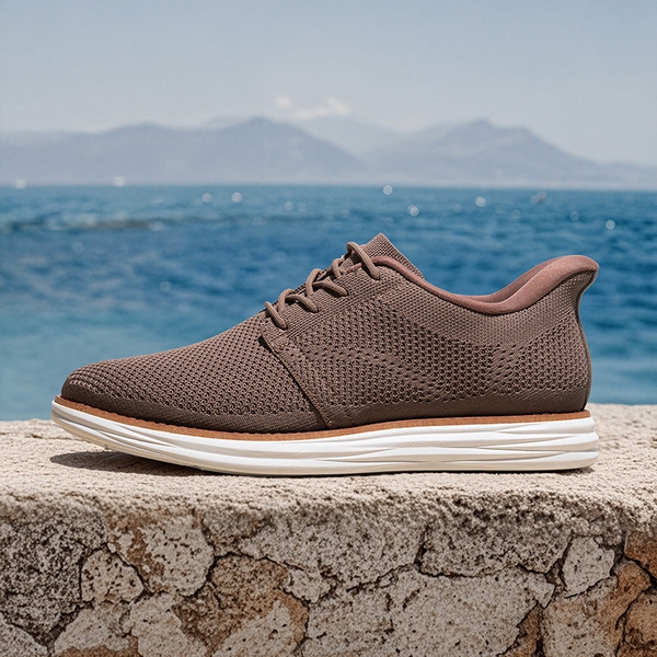 [EZFlex GlideLite] Men's Comfortable Breeze Walking Shoes - LIGHT BROWN - 1