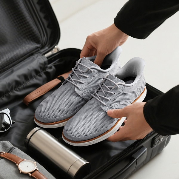 [EZFlex GlideLite] Men's Comfortable Breeze Walking Shoes - GREY - 7