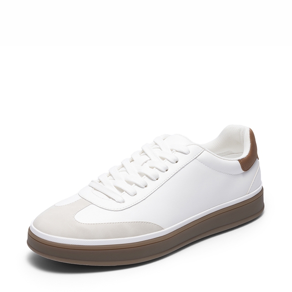 Men’s Classic Cushioned Dress Sneakers - WHITE -  0