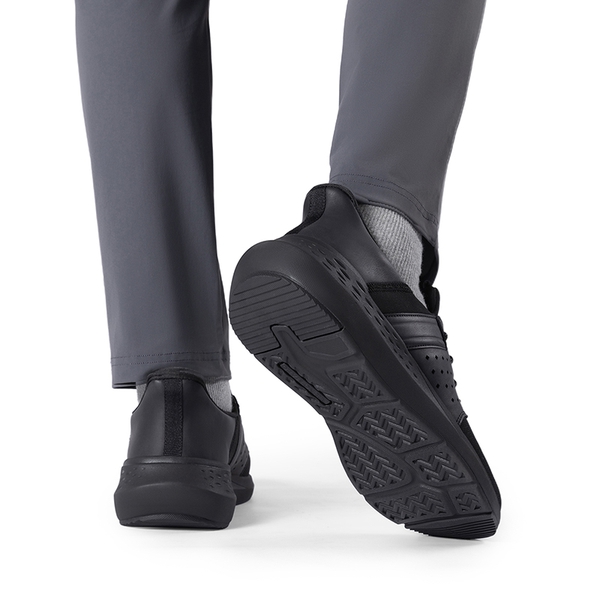 Men’s Breathable Mesh Slip-On Sneakers - BLACK - 6