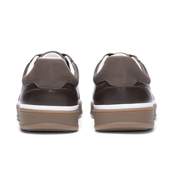 Men’s Classic Cushioned Dress Sneakers - DARK BROWN - 3