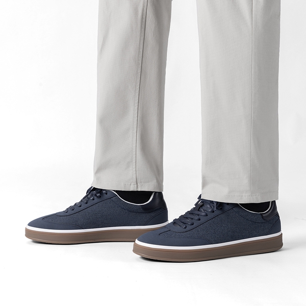 Men’s Classic Cushioned Dress Sneakers - DARK BLUE - 4