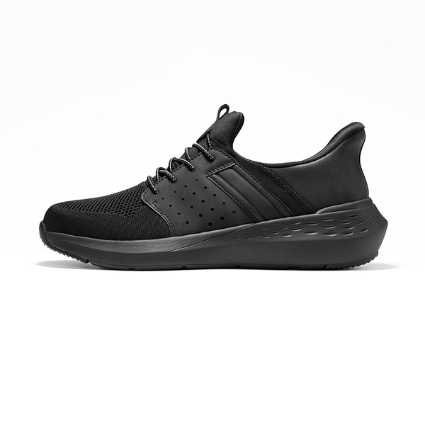 Men’s Breathable Mesh Slip-On Sneakers - BLACK - 1
