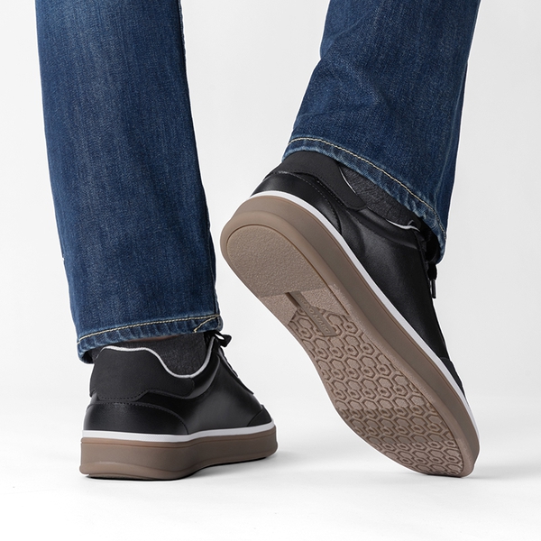 Men’s Classic Cushioned Dress Sneakers - BLACK - 6
