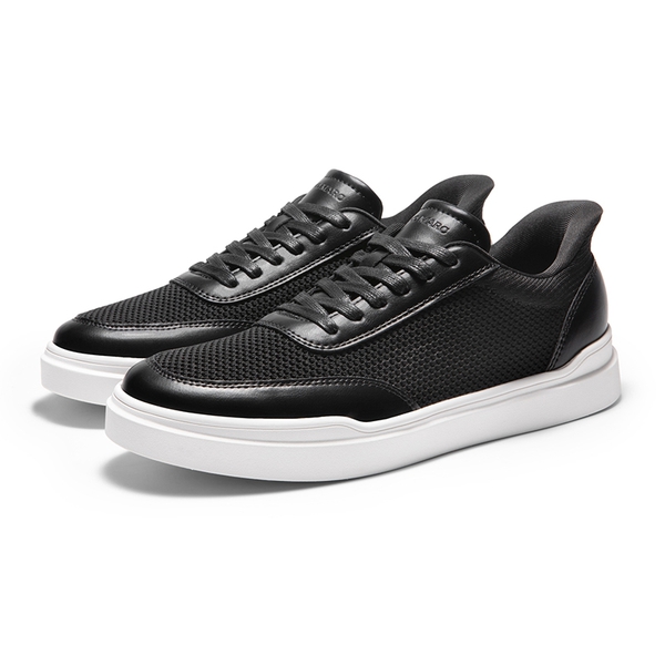Men’s Slip-On Knit Comfort Sneakers - BLACK - 2