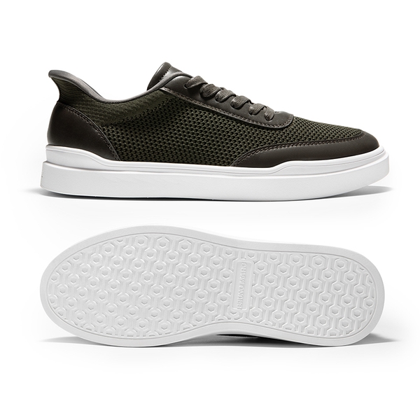 Men’s Slip-On Knit Comfort Sneakers - OLIVE - 3