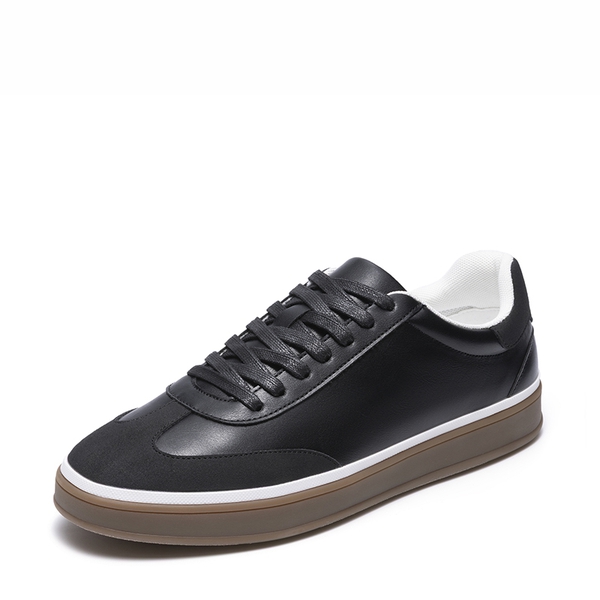 Men’s Classic Cushioned Dress Sneakers - BLACK -  0