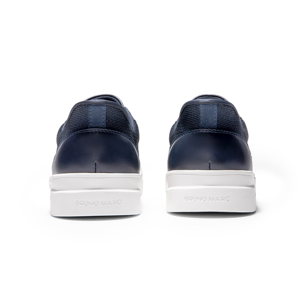 Men’s Slip-On Knit Comfort Sneakers - DARK BLUE - 4