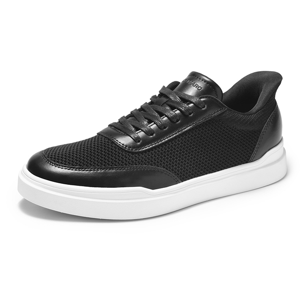 Men’s Slip-On Knit Comfort Sneakers - BLACK -  0