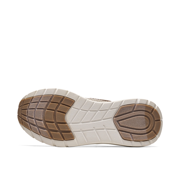 Men’s Breathable Knit Slip-On Sneakers - KHAKI - 2