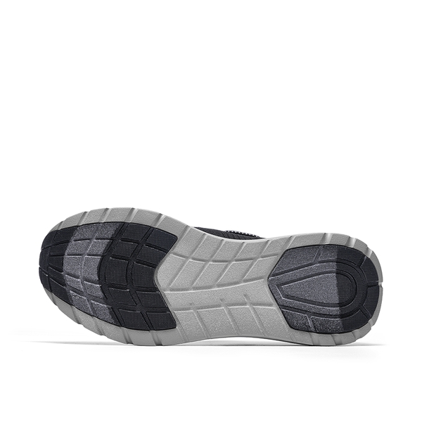 Men’s Breathable Knit Slip-On Sneakers - BLACK - 2