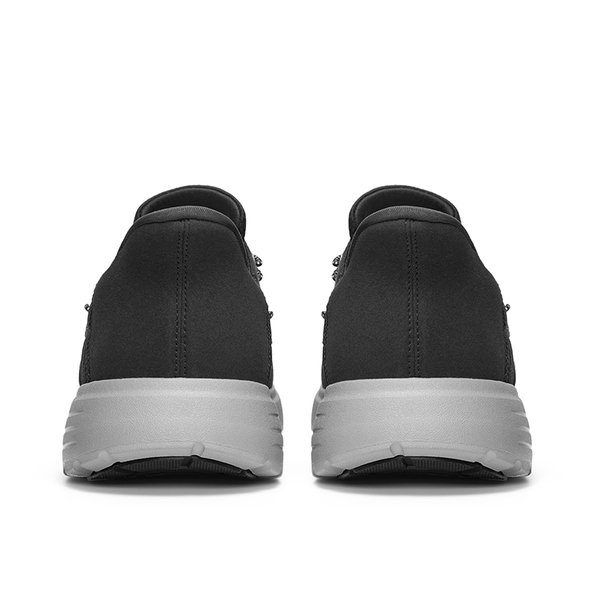 Men’s Breathable Knit Slip-On Sneakers - BLACK - 3