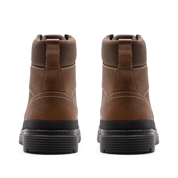 Men’s Insulated Winter Snow Boots - BROWN - 3