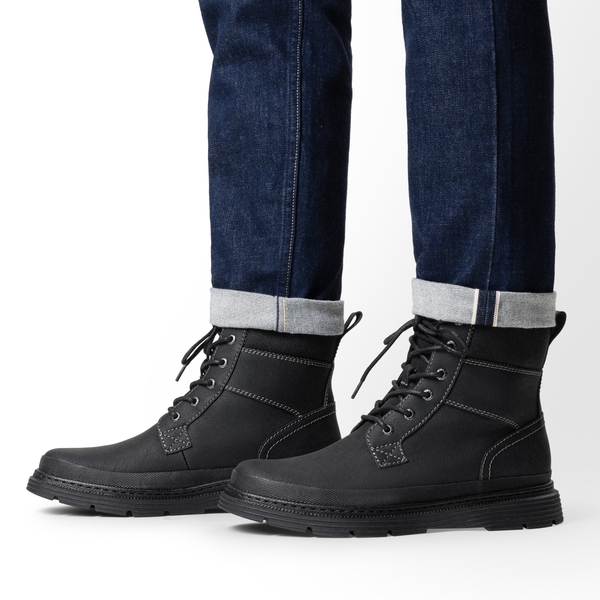 Men’s Insulated Winter Snow Boots - BLACK - 6