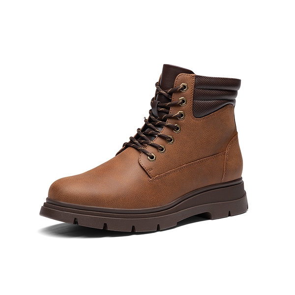 Men’s Casual Side Zip Chukka Boots - BROWN -  0