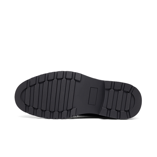 Men’s Durable Lace-Up Lug Boots - ALL BLACK - 2