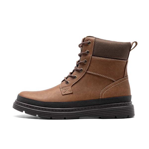 Men’s Insulated Winter Snow Boots - BROWN - 1