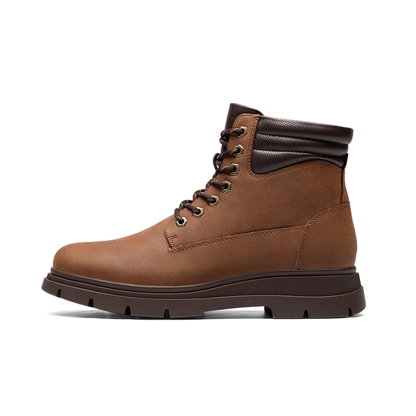 Men’s Casual Side Zip Chukka Boots - BROWN - 1
