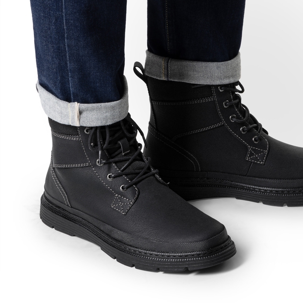 Men’s Insulated Winter Snow Boots - BLACK - 7