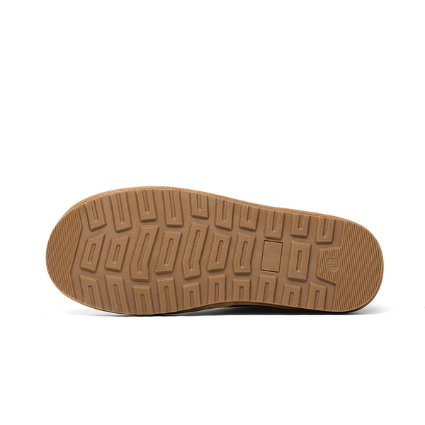 Men’s Suede Faux Fur Winter Boots - CHESTNUT - 2