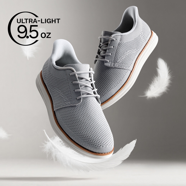 [EZFlex GlideLite] Men's Comfortable Breeze Walking Shoes - GREY - 5