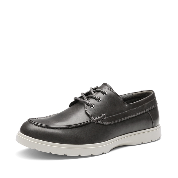 Men’s Slip-On Mesh Boat Loafers - GREY-PU -  0