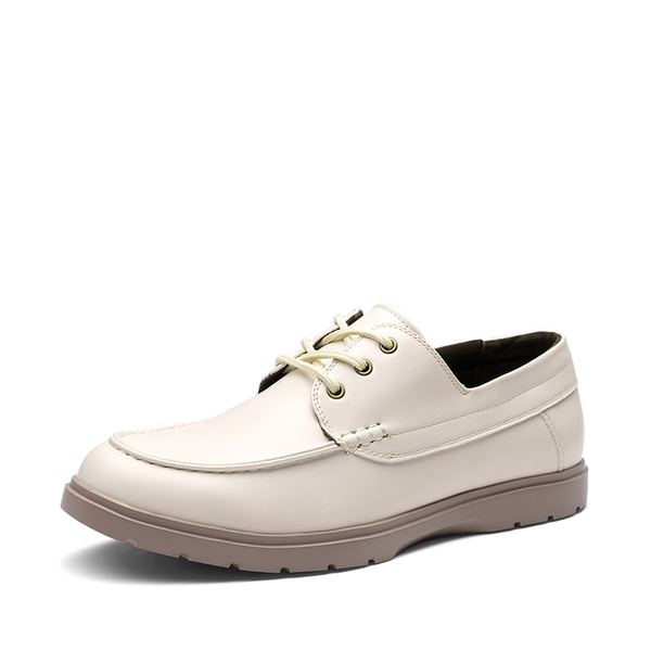 Men’s Slip-On Mesh Boat Loafers - BEIGE-PU -  0