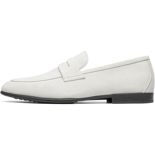 Men's Classic Penny Loafers Leather Dress Shoes Comfort Lightweight Slip-on Shoe - SAND - 2