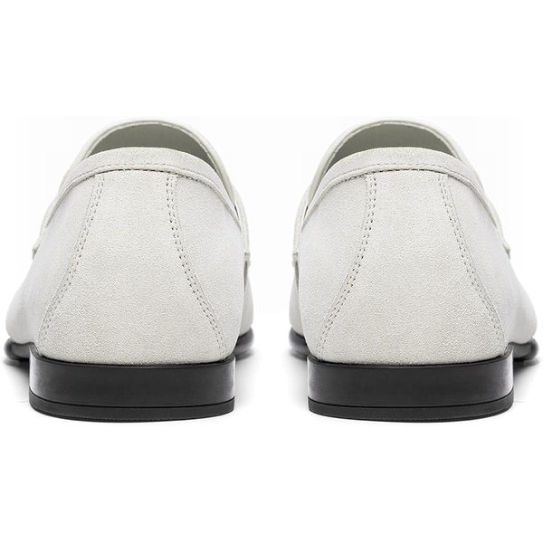 Men's Classic Penny Loafers Leather Dress Shoes Comfort Lightweight Slip-on Shoe - SAND - 4