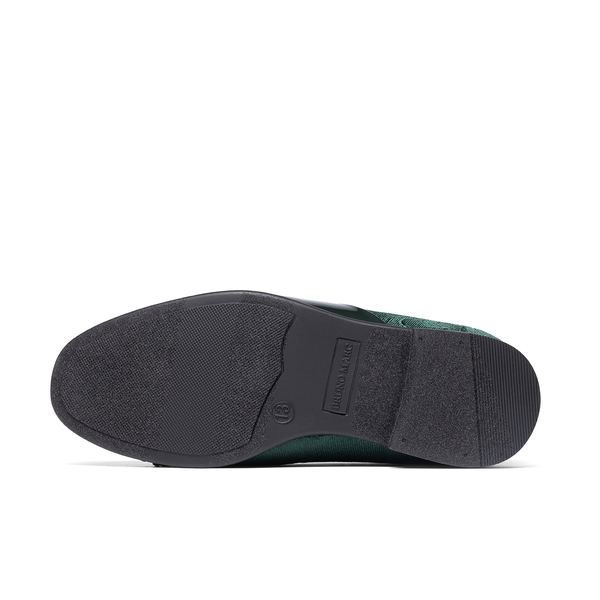 Boys Dress Shoes Formal Patent Velvet Tuxedo Oxford Shoes - GREEN - 3