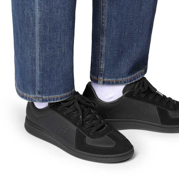 Men's Business Casual Lightweight & Breathable Fashion Sneaker - ALL BLACK - 5
